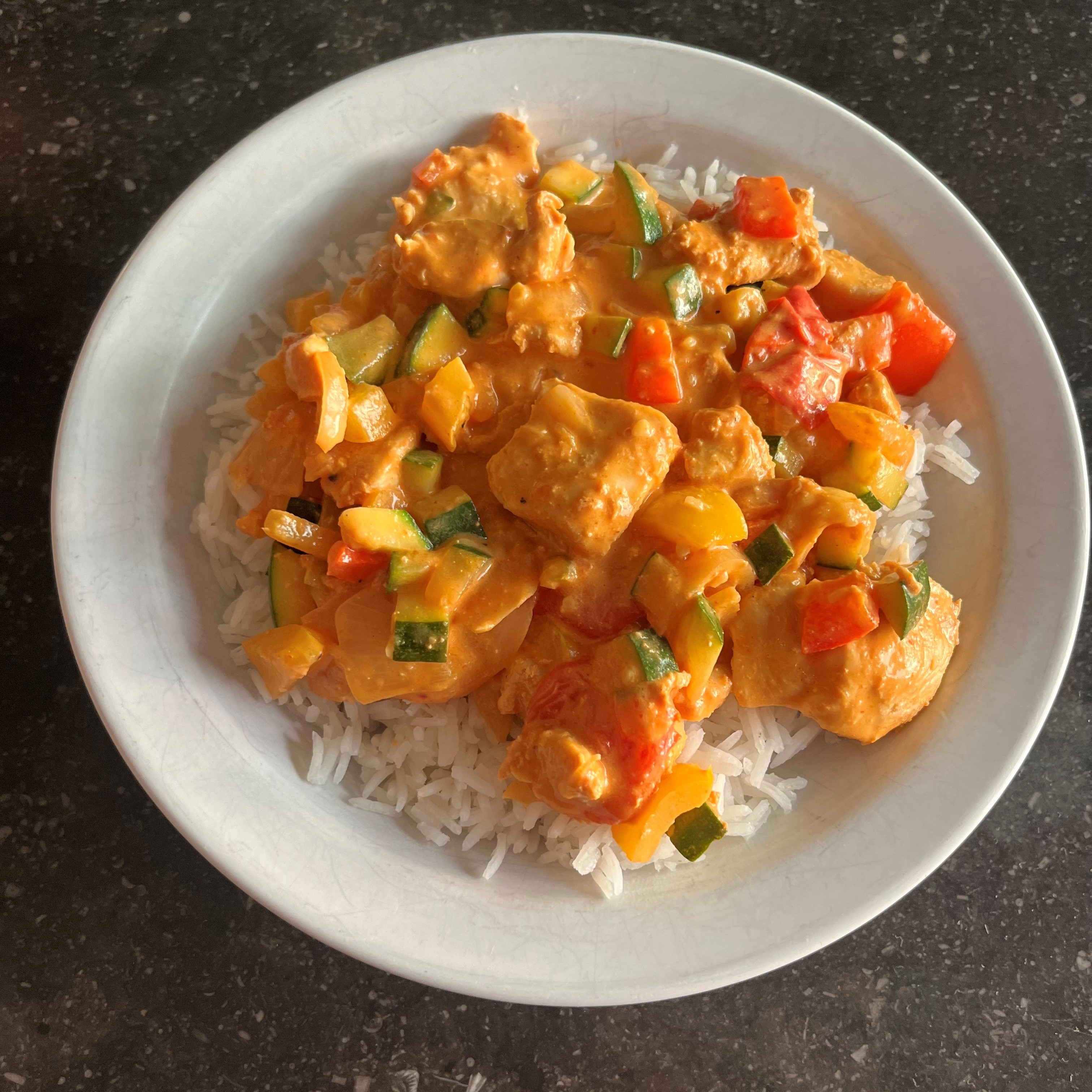 One-pan chicken curry