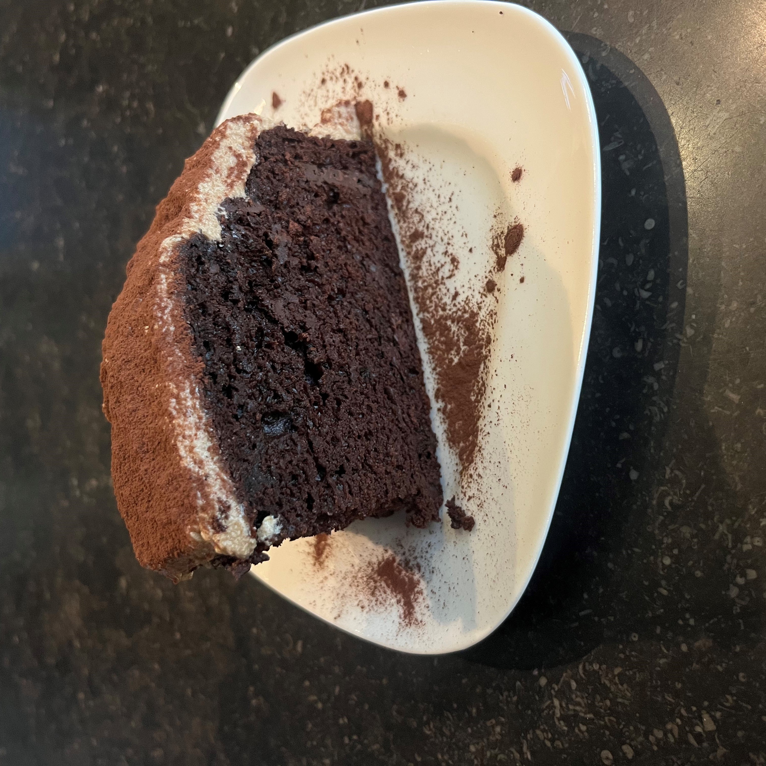 Mocha banana cake